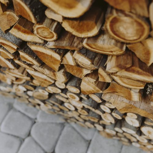 Gestapeltes Holz